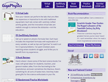 Tablet Screenshot of gigaphysics.com